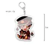 Llavero Acrílico de Anime: el Colgante Doble Cara de la Niña de las Flores Atada Ning Ning Accesorios para Niña de las Flores Regalo