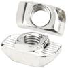 Tuerca deslizante de perfil de aluminio para barco, de hierro niquelado 4040, estándar europeo, con tuerca en T, M5/M6/M8
