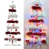 Novo pingente de decoração de árvore de Natal de parede Amazon transfronteiriço, Luzes de corda de videira de Natal para decoração de cena doméstica