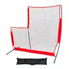 Red de Protección para Lanzador de Béisbol Softball Red de Entrenamiento de Bateo Red Plana Segura Conveniente Portátil Red de Barrera en forma de L para Lanzamiento