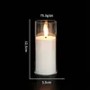 Vela Eletrônica Vela LED Luz de Vela Controle Remoto Copo de Vela Simulada Aniversário Criativo Casamento Balanço Adereços Celebração de Casamento