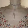 Collar Sencillo y de Moda con Borlas Incrustadas de Diamantes, Lujo Accesible y Cadena para Clavícula de Gama Alta, Collar Estilo Palacio Retro Europeo y Americano para Mujer