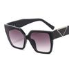 Nuevas gafas de sol de moda coreana para hombres y mujeres, con protección UV en colores europeos y americanos, montura grande, 9555
