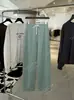 DestaqueRanzan 26 Outono Inicial Novo Estilo Algodão Tencel Cintura Elástica Fecho Linha Curva Solto Esportivo Casual Calça