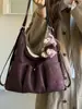 Bolso casual de ante de gran capacidad para el día a día, simple y versátil, mochila transfronteriza, nueva bolsa multiusos 2026