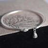 Estilo Chino Nuevo Estilo Chino Plata Pura 999.9 Pulsera de Flor de Loto para Mujer Lujo Accesible Joyería de Plata Esterlina como Regalo de Cumpleaños para Tu Novia