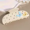 Yhj Nuevos Accesorios para el Cabello Mariposa Estrella de Mar Diamantes de Imitación Pinza de Garra Elegante de Gama Alta Pinza para el Cabello de Acetato Pinza de Tiburón para la Parte Posterior de la Cabeza para Mujeres