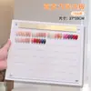 Placa de Exibição Acrílica de Camada Dupla para Nail Art Livro de Cartela de Cores de Esmalte 120 Cores Placa de Exibição Estilo Japonês 240 Cores Ferramenta para Nail Art