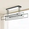 Secador de roupas elétrico transfronteiriço com design ultrafino, controle por voz, motor silencioso, varão de roupas retrátil inteligente minimalista
