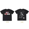Camiseta de Manga Corta para Hombre 2024 Mismo Estilo que Wang Yibo Oversize Unisex Pareja Colaboración con Amazon Big V Verano