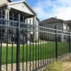 Valla de patio negra con barrotes dobles puntiagudos antivandalismo, barandilla de villa, barandilla de pared ensamblable para jardín de patio pequeño privado