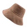 Sombrero de pescador de ala ancha estilo japonés para primavera y verano, sombrero de sol simple de terciopelo de gamuza para mujer, sombrero de cuenca plegable para protección solar al aire libre para hombre