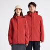 Ropa de asalto tres en uno para exteriores, ropa moderna a prueba de frío para hombres, ropa de esquí de dos piezas para mujeres, a prueba de viento, impermeable, con logotipo personalizado
