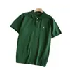 Camisa Casual Masculina Transfronteiriça Bordada Manga Curta Algodão Piqué Pony Clássico Camiseta Polo Pl de Negócios Website Oficial Gola Polo