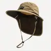 Sombrero de verano para hombre para exteriores, chal con protección UV para el cuello, ala grande, para montañismo y pesca