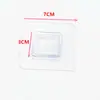 Estante de Almacenamiento Adhesivo Sin Taladro, Parche, Accesorios al por Mayor, Ganchos Adhesivos, Clips de Hebilla Plástica Plana Cuadrados para Montar en Pared