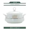 Juego de Cuenco y Plato de Cerámica para Uso Doméstico, Juego de Vajilla de Cerámica Jingdezhen, Cuencos, Platos y Palillos de Cerámica Estilo Europeo, Juego de Regalo Completo al por Mayor