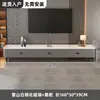 Mesa de centro y mueble de TV para sala de estar, vidrio templado engrosado, madera maciza, tamaño pequeño, mueble de TV y mesa de centro modernos para el hogar, no requiere instalación
