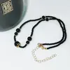 Suministro Exclusivo Transfronterizo de Nueva Cadena para Clavícula Negra Hecha a Mano con Perlas Estilo Chino para Mujer, Collar Elegante de Nicho Retro Estilo Nacional de Lujo Ligero