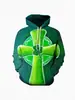 Festival Irlandés Nuevo Europeo y Americano Impresión Digital 3D Casual Sudadera Hombre San Patricio 2025 Primavera/Verano Top