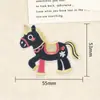 Parche de Bordado Adhesivo DIY de Pony Lindo, Bendición del Año del Caballo, Parche de Bordado de Animal Lindo Auspicioso, Parche para Ropa
