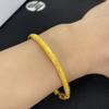 Pulsera con patrón de dragón de herencia de método antiguo, pulsera de aro abierta de oro mate con patrón de dragón retro