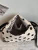Shuai Mijia 2026 Verão Nova Bolsa de Mão de Bolinhas Nicho Estilo Ins Simples para o Dia a Dia Bolsa de Ombro Feminina Bolsa de Axila