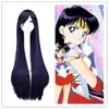 100cm bonita chica fantasma blanco patio feroz mariposa cos peluca zorro demonio x sirviente SS pelo falso negro morado pelo liso