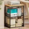 Estante para impresora, estantería para el hogar, organizador de libros usados, estante de almacenamiento de archivos de papel A4 de varias capas para oficina
