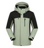 Ropa de asalto desmontable tres en uno para montaña, otoño e invierno, forrada de forro polar, overol grueso, logo estampado, bordado