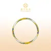 Pulsera Abierta Retorcida Fushi de Plata Pura 999.9, Pulsera de Plata Simple y Versátil Estilo Antiguo, Regalo para Novia o Mejor Amiga