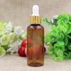 Botella cuentagotas de PET de 50 ml para aceite esencial tapa de color brillante botella de plástico botella para mezclas botella para rellenar botella de aceite esencial botella para cosméticos para rellenar