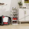 Zapatero simple desmontable de múltiples capas para entrada de casa, zapatero estrecho para pasillo, zapatero para dormitorio, zapatero para vivienda de alquiler