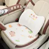 Cojín de Asiento de Coche de Panal de Abeja de Verano, Funda de Asiento de Coche de Capibara Linda, Universal para Todas las Estaciones, Cojín de Asiento de Coche de Seda de Hielo de Dibujos Animados