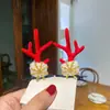 Accesorios para el Cabello de Astas Nuevas Transfronterizos Adornos de Astas de Alce Lindos para Celebraciones Pinza para el Cabello Clip para el Cabello de Disfraz Navideño