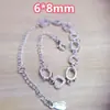 Pulsera de Cobre Puro Plateada en Plata 925 para Montaje de Piedras Preciosas DIY, Pulsera Plateada en Platino, Servicio de Procesamiento para Montaje de Piedras Preciosas en Blanco