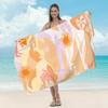 Toalla de Playa de Microfibra Transfronteriza para Adulto Estampada para la Playa Chal Protector Solar Absorbente Toalla para Nadar de Secado Rápido Toalla de Baño