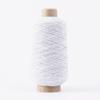 Cuerda Elástica 0.5mm Elástica Cuerda Elástica Negra y Blanca Látex Bolsa Hilo Etiqueta de Marca Plisado Costura Hilo de Fondo