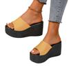 Pantuflas Verano Nuevas Exportación Talla Grande Sandalias de Suela Gruesa para Mujer Cuña Simple Verano Zapatos de Mujer Temu