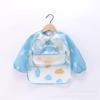 Babero para Comer para Bebé Artefacto Babero para Niños Pintura Ropa de Uso Inverso Impermeable y Anti-Suciedad Estilo Delgado de Verano