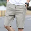 2026 Verano Hielo Fino Seda Casual Pantalones Cortos Sueltos Ajustados Rectos de Longitud Media Pantalones para Hombre de Moda Versátiles Pantalones de Cinco Puntos