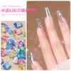 Mini cubo de azúcar de cristal para uñas, diamantes, joyería para uñas al por mayor, mágico aurora, octogonal, caramelo de roca, joyería para uñas tridimensional