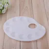Paleta de plástico engrosada Paleta ovalada multifunción para acuarela Bandeja de colores de plástico Venta directa de fábrica