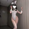 Lencería Sexy Puro Deseo No Necesita Quitarse Uniforme de Chica Conejito Traje Sexy de Secretaria Pecho Pequeño Tentación Pijama Qqny Femenino