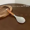 Cuchara para Arroz de Acero Inoxidable 304, Pala para Arroz Antiadherente, Cuchara para Servir Arroz de Grado Alimenticio, Cuchara para Arroz Antiadherente para Uso Doméstico
