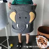 Balde de armazenamento de feltro atacado grande engrossado cesto de armazenamento de feltro em forma de desenho animado brinquedo infantil balde de armazenamento de roupa suja