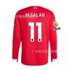 Versão Jogador 2526 Liverpool Pu Uniforme de Futebol Casa e Fora de Manga Longa Wirtz Van Dijk Salah Rota