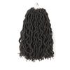 Peruca Curta Jeep Africana Mais Vendida para Mulheres Cabelo de Crochê Onda Gypsy Locs 12 polegadas Dreadlocks