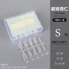 Puntas de Uñas Acrílicas Transparentes para Bricolaje, 100 Piezas en una Caja, Ligeras y Fáciles de Aplicar