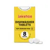 Tabletes de Limpeza para Lava-louças Jakehoe Tabletes de Limpeza Doméstica para Lava-louças para Remover Manchas, Dissolver Resíduos de Calcário e Realçar o Brilho